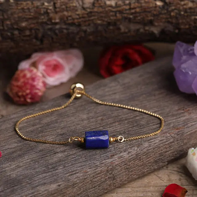 Verstellbarer Armband mit Natürlichen Edelsteinen Für Frauen Mivona