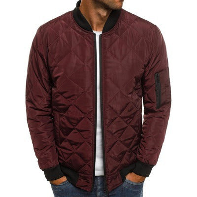 Herren Steppjacke mit praktischen Taschen und elastischen Bündchen Heidi-Mode Mivona