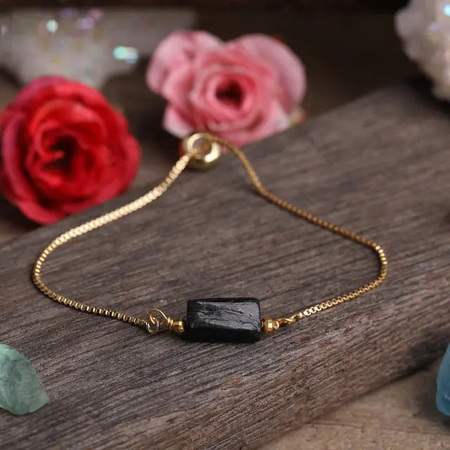 Verstellbarer Armband mit Natürlichen Edelsteinen Für Frauen Mivona
