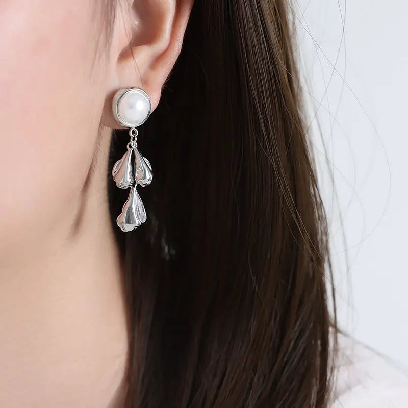 Strukturierte Tropfen Ohrringe mit elegantem Design für Damen Mivona
