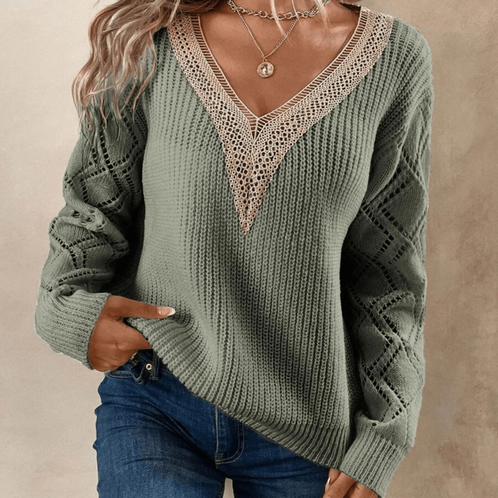 Warmer Strickpullover für Frauen Mivona