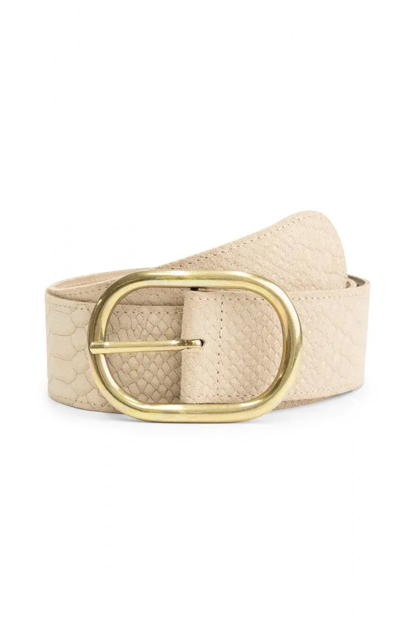 Ecru mit goldener Schnalle für Damen Mivona