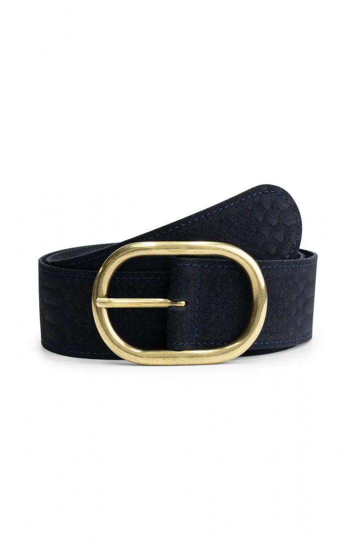 Marineblau mit Goldener Schnalle Für Frauen Mivona