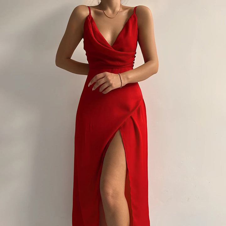 Partykleid mit Ausschnitt für Frauen Mivona