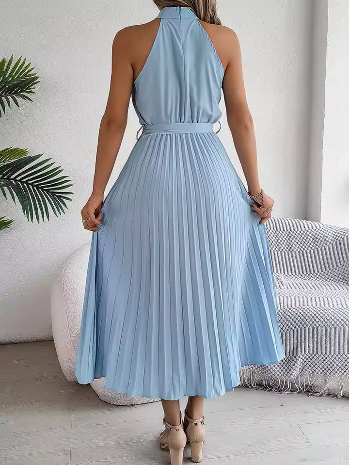 Stilvolles Midikleid Mit Falten Für Frauen Mivona