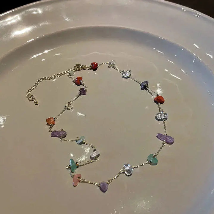 Elegante Natürliche Edelstein-Halskette Für Frauen Mivona