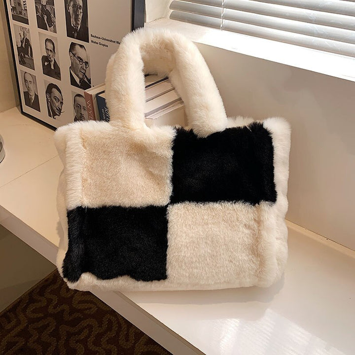 Schicke Plüsch-Handtasche Für Gemütlichen Winterstil Für Frauen Mivona