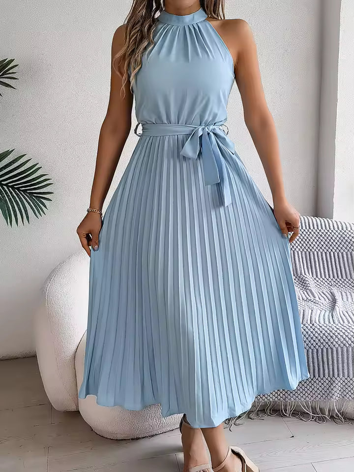 Stilvolles Midikleid Mit Falten Für Frauen Mivona