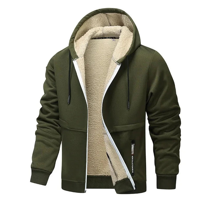 Herren Lässig Fleece Jacke | Winter Mivona