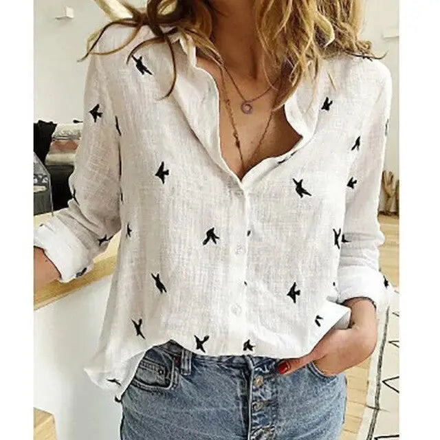 Zeitlose Raffinesse in einer Eleganten Leinenbluse für Damen Mivona