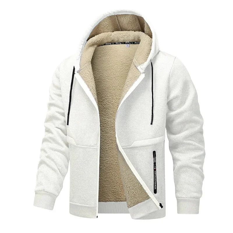 Herren Lässig Fleece Jacke | Winter Mivona