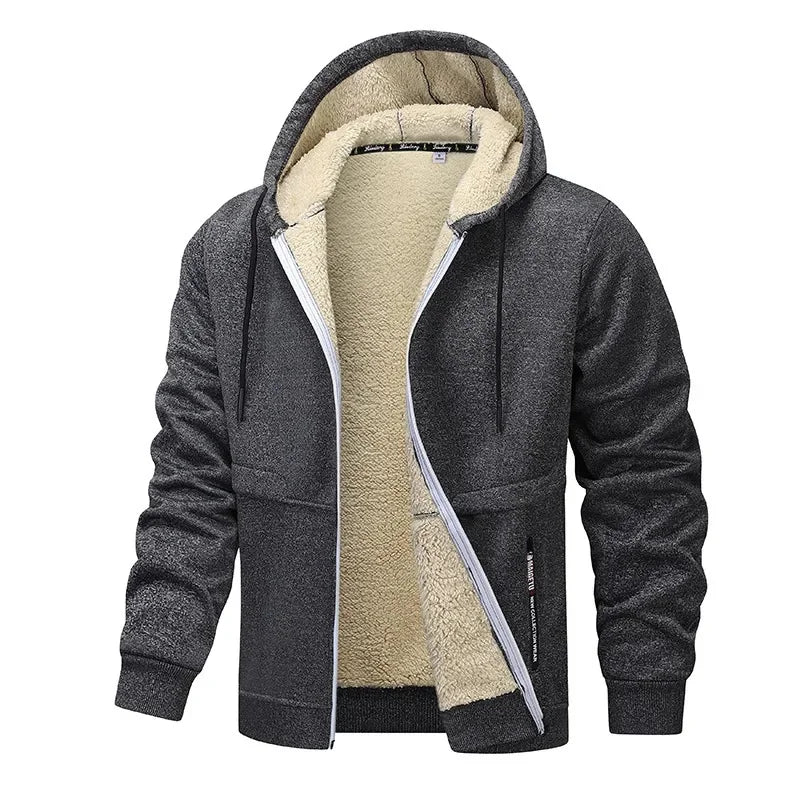 Herren Lässig Fleece Jacke | Winter Mivona