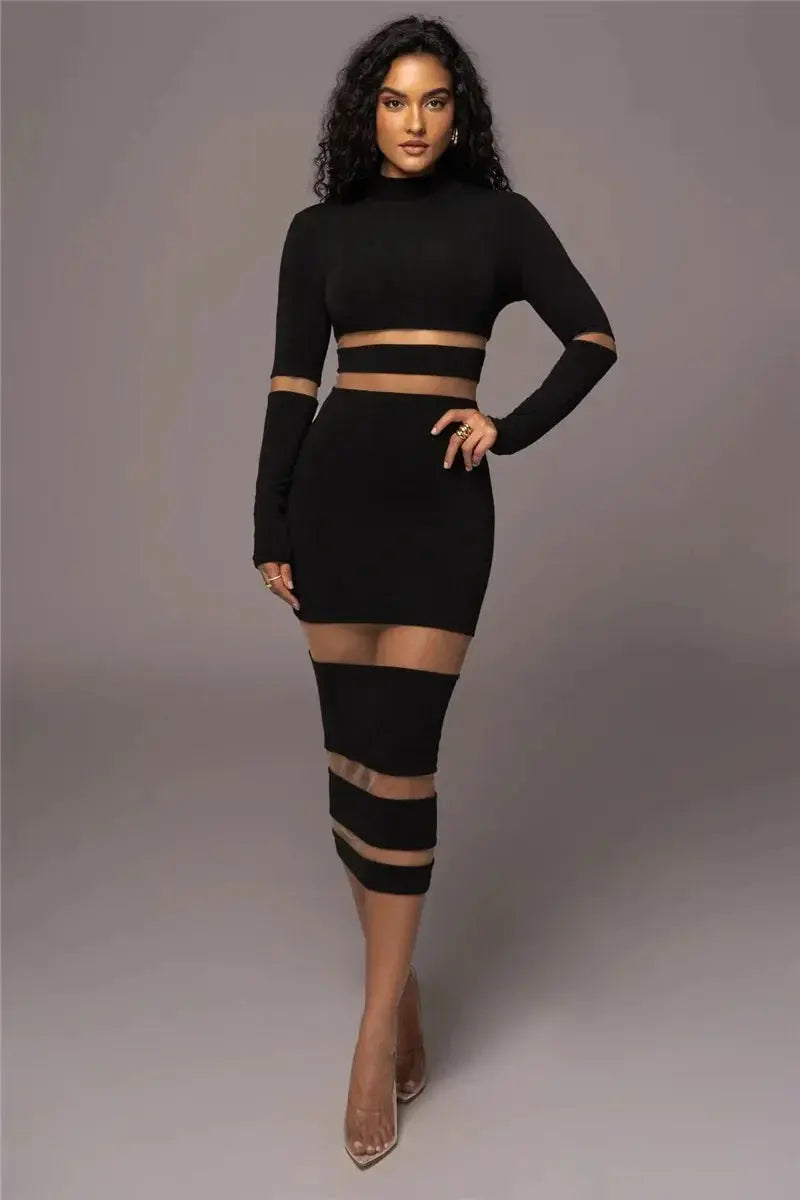 Kleid mit Cut Outs und markanten Akzenten für Frauen Mivona