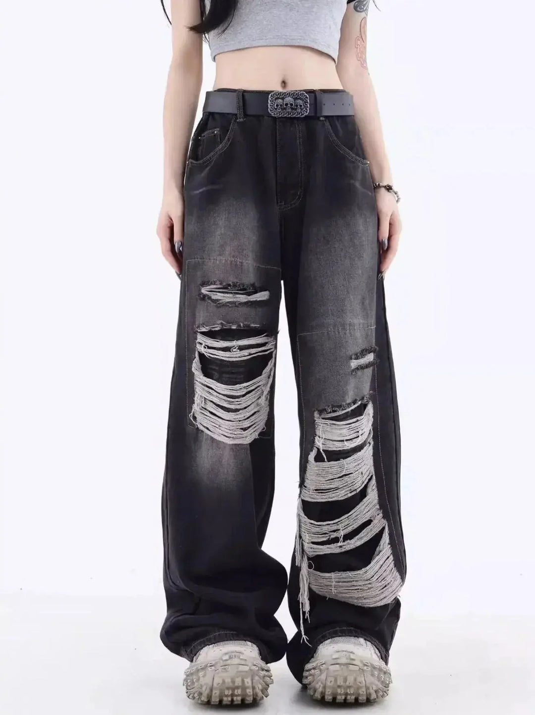 Zerrissene Lockere Jeans mit Lässigem Stil für Frauen Mivona