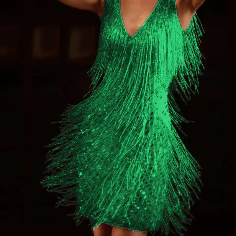 Anspruchsvolles Abendkleid mit Fransenverzierungen für Damen Mivona