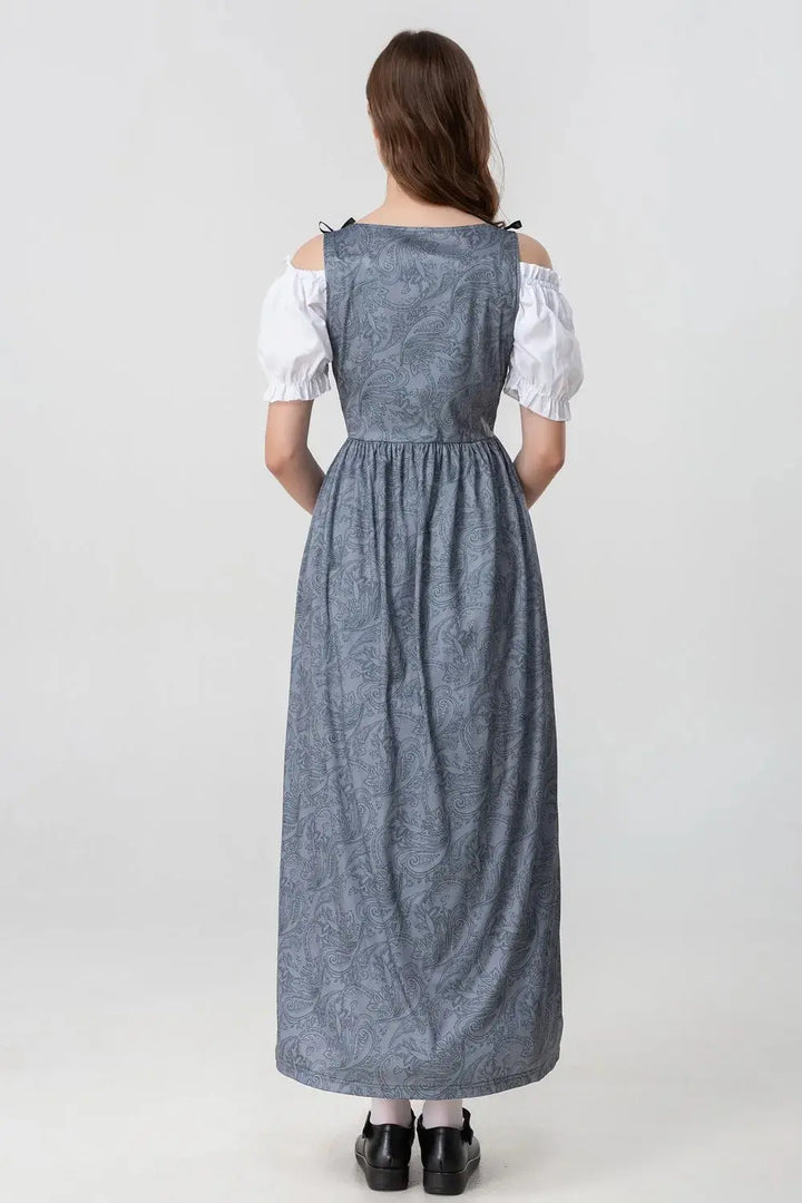 Mittelalterliches Kleid mit Königlichem Design für Frauen Mivona