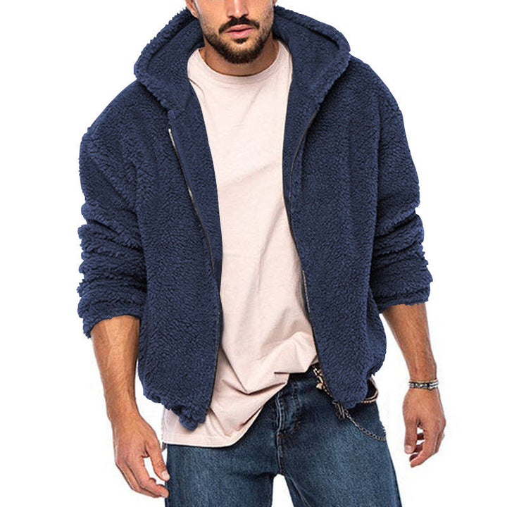 Fleece Zip Hoodie mit Lockerer Passform für Herren Mivona