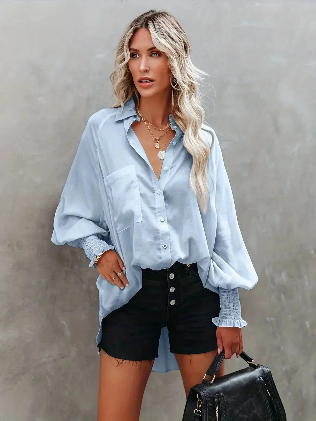 Klassisches Langarmshirt mit Zeitlosem Schnitt für Damen Mivona
