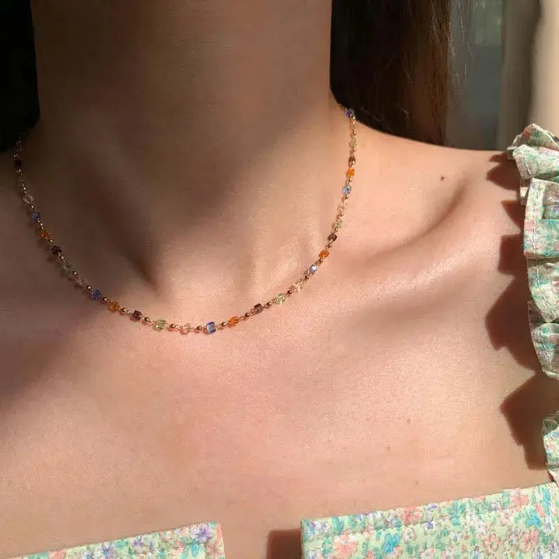 Elegante Natürliche Edelstein-Halskette Für Frauen Mivona