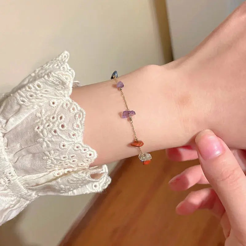 Elegante Natürliche Edelstein-Halskette Für Frauen Mivona