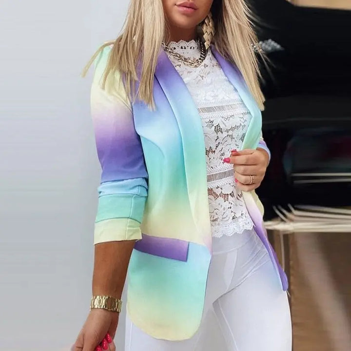 Klassischer Blazer mit langen Ärmeln und klarer Silhouette für Frauen Mivona