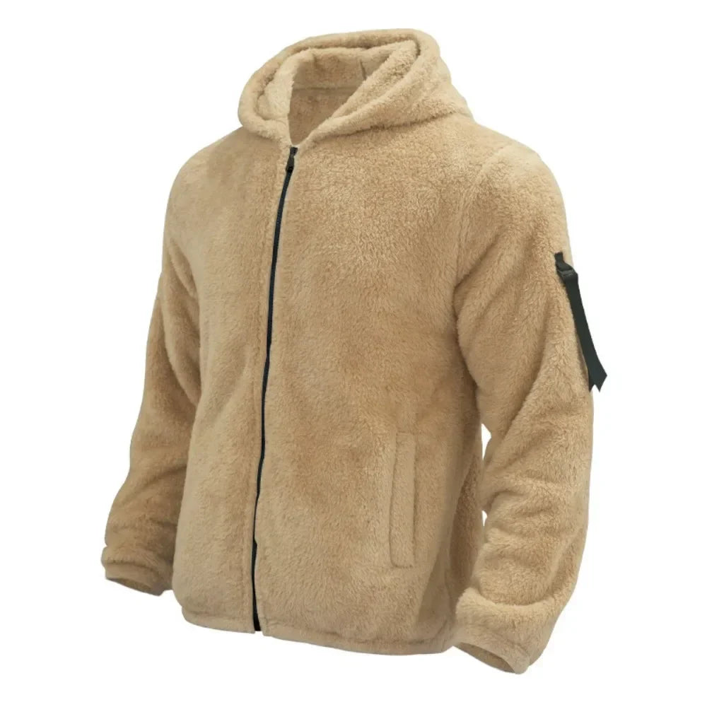 Herren Kapuze Fleece Jacke | Winter Mivona