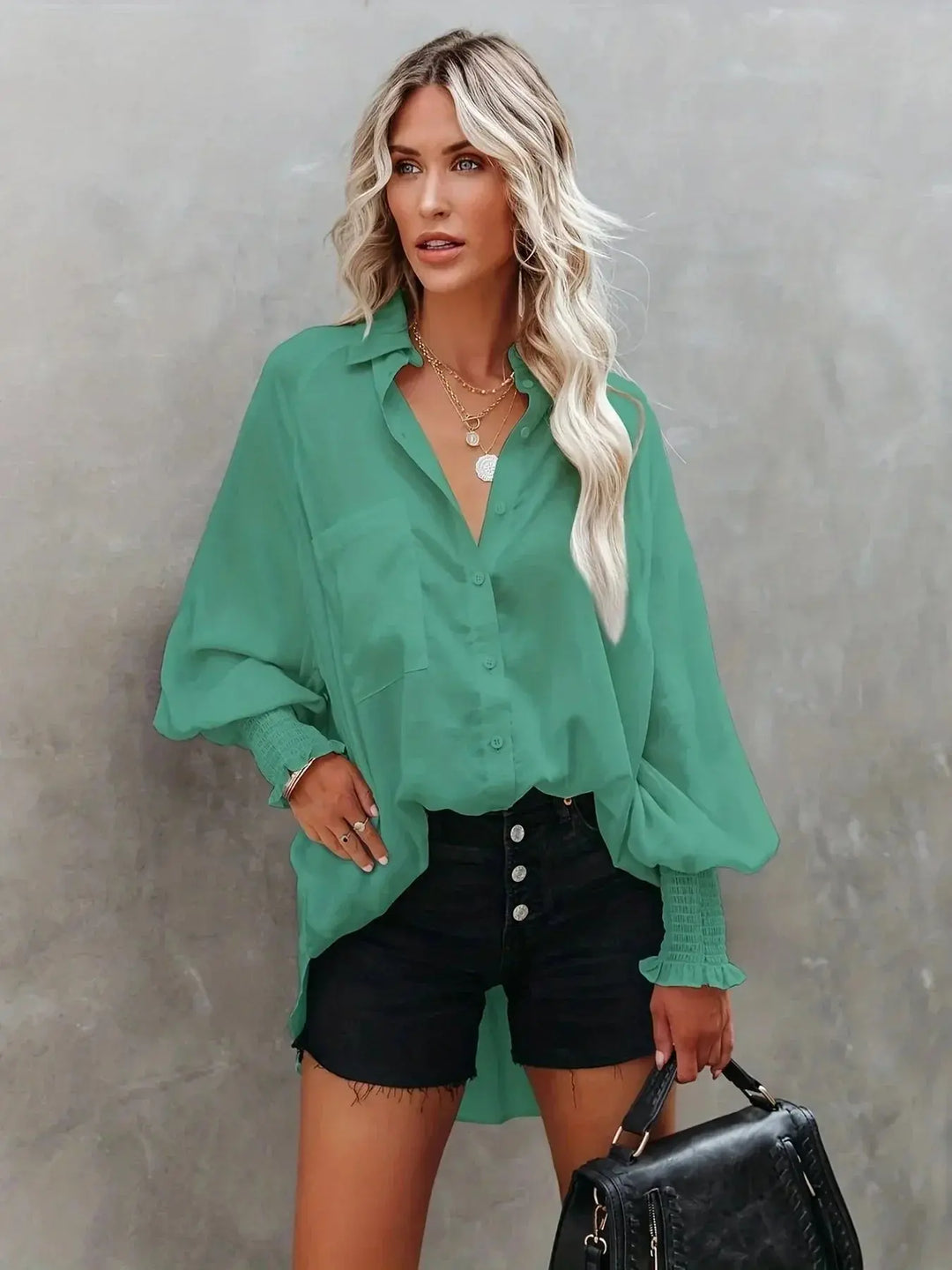 Klassisches Langarmshirt mit Zeitlosem Schnitt für Damen Mivona