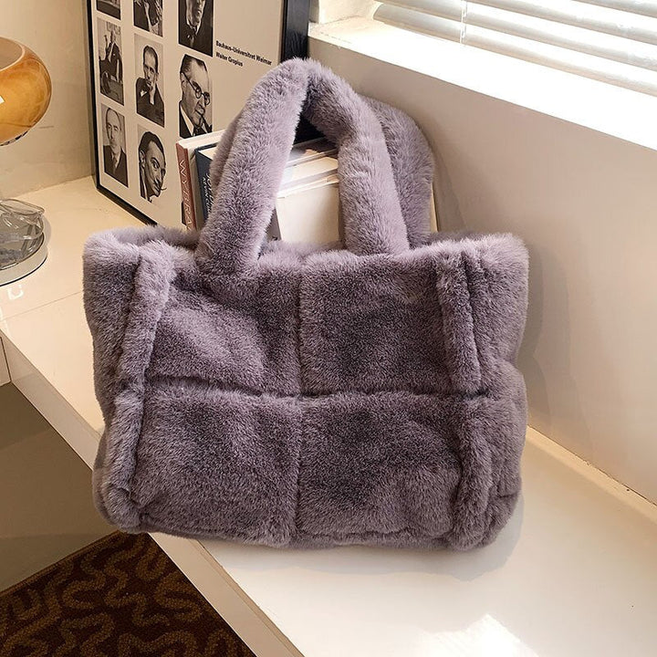 Schicke Plüsch-Handtasche Für Gemütlichen Winterstil Für Frauen Mivona