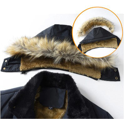 Herren-Winterparka mit abnehmbarer Kapuze Mivona