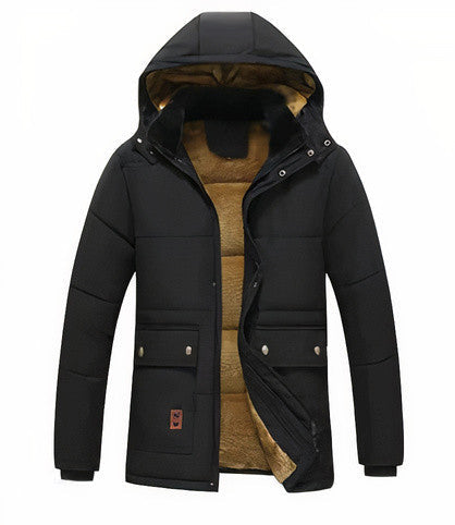 Herren-Winterparka mit abnehmbarer Kapuze Mivona