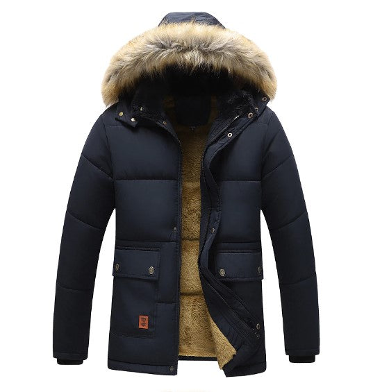 Herren-Winterparka mit abnehmbarer Kapuze Mivona