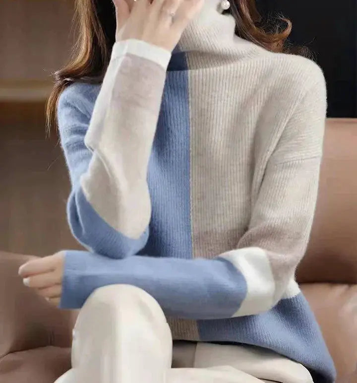 Winterlicher Rollkragenpullover für Frauen Mivona