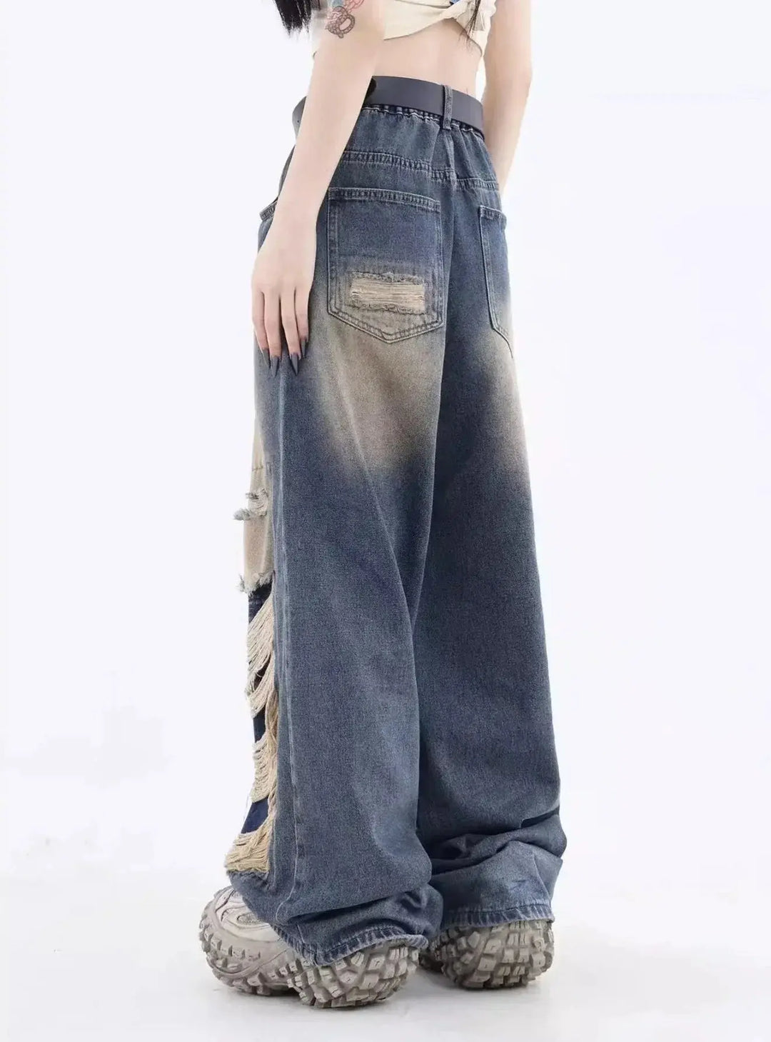 Zerrissene Lockere Jeans mit Lässigem Stil für Frauen Mivona