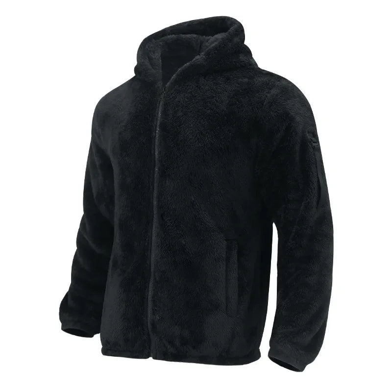 Herren Kapuze Fleece Jacke | Winter Mivona