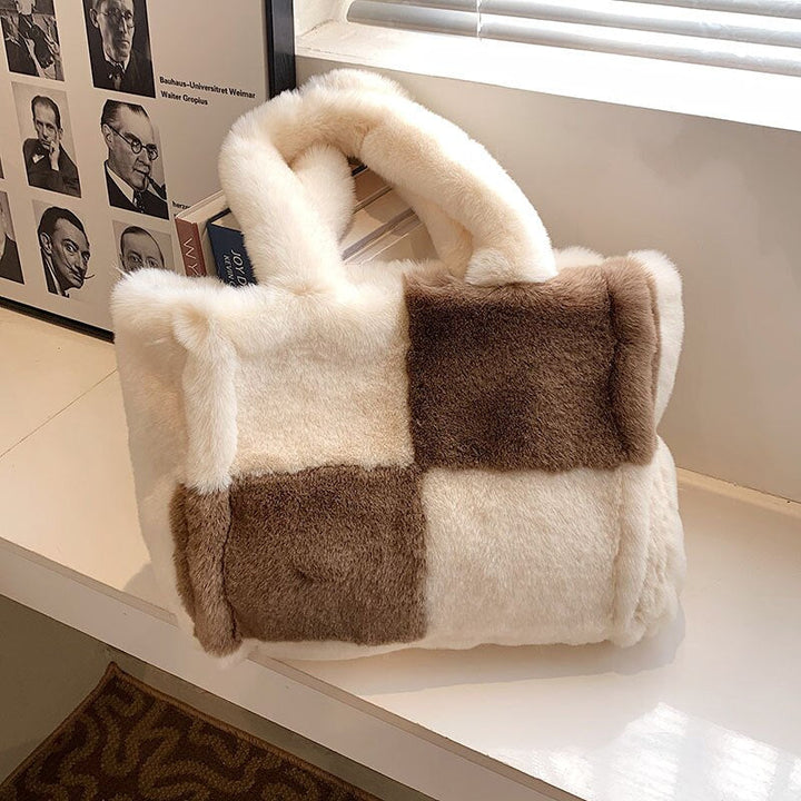 Schicke Plüsch-Handtasche Für Gemütlichen Winterstil Für Frauen Mivona