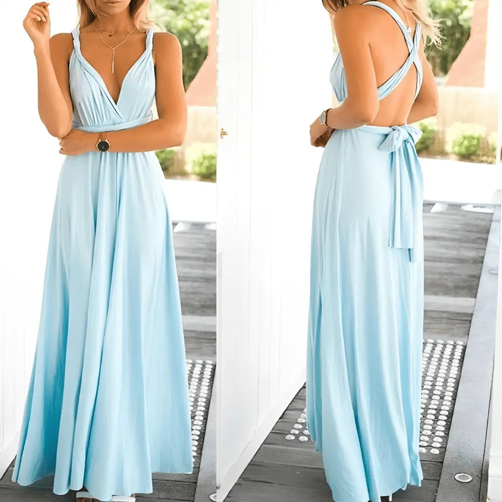 Schickes Wickelkleid aus leichtem Stoff für den Sommer Für Frauen Mivona