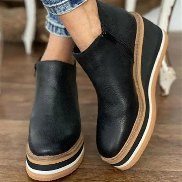 Stilvolle Plateau-Stiefeletten Für Frauen Mivona