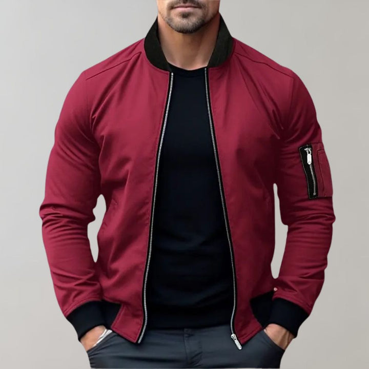 Bomberjacke Herren Leicht | Zip-Up Jacke Alltag Mivona