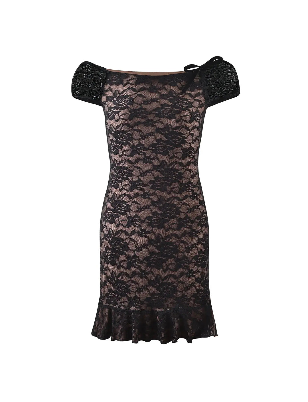 Vintage Schwarzes Minikleid für Frauen Mivona