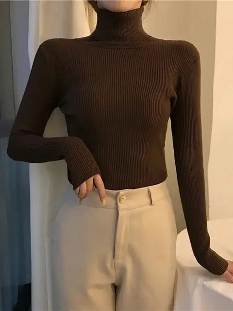 Damen Rollkragenpullover Für Frauen Mivona
