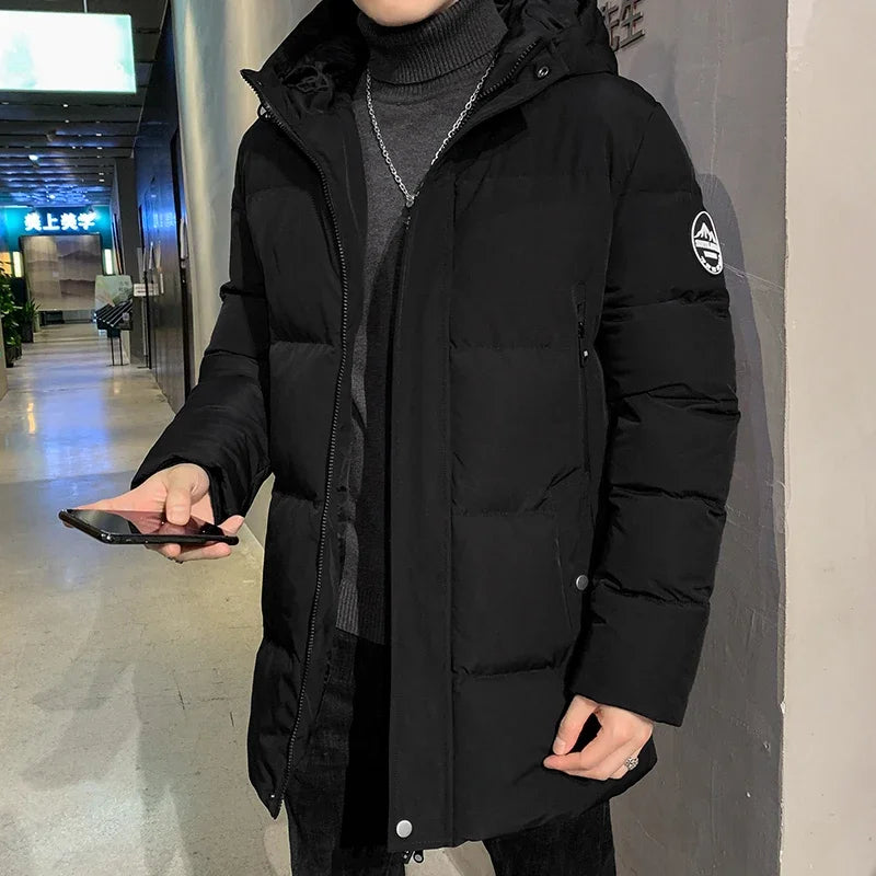 Herren Winterjacke Mit Langarm Und Bequemer Passform Stil