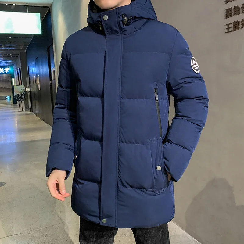 Herren Winterjacke Mit Langarm Und Bequemer Passform Stil