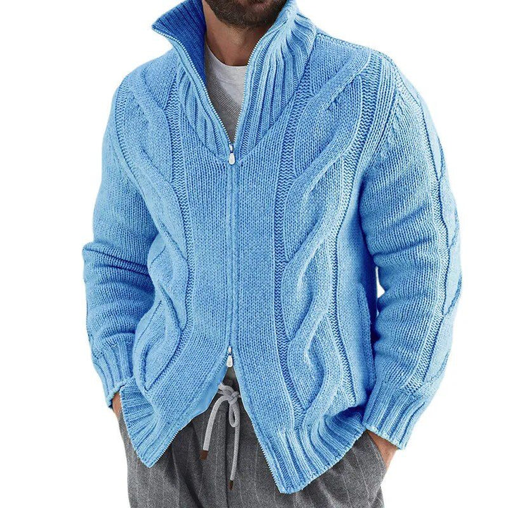 Rollkragen-Strickjacke für Herren Mivona