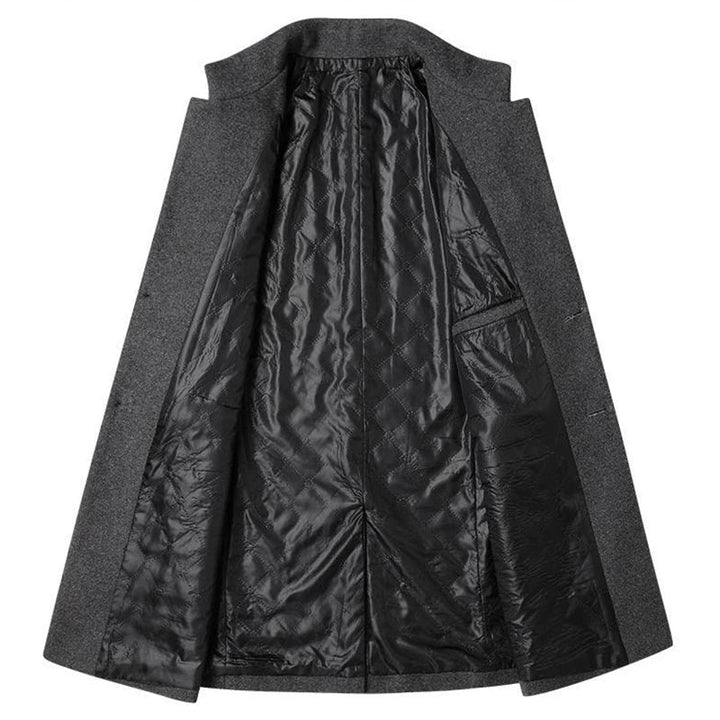 Herren-Trenchcoat aus Wolle – winddicht Mivona