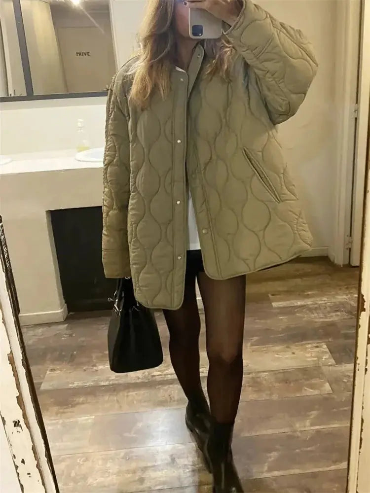 Weite Winterjacke mit kuscheliger Wärme für Damen Mivona