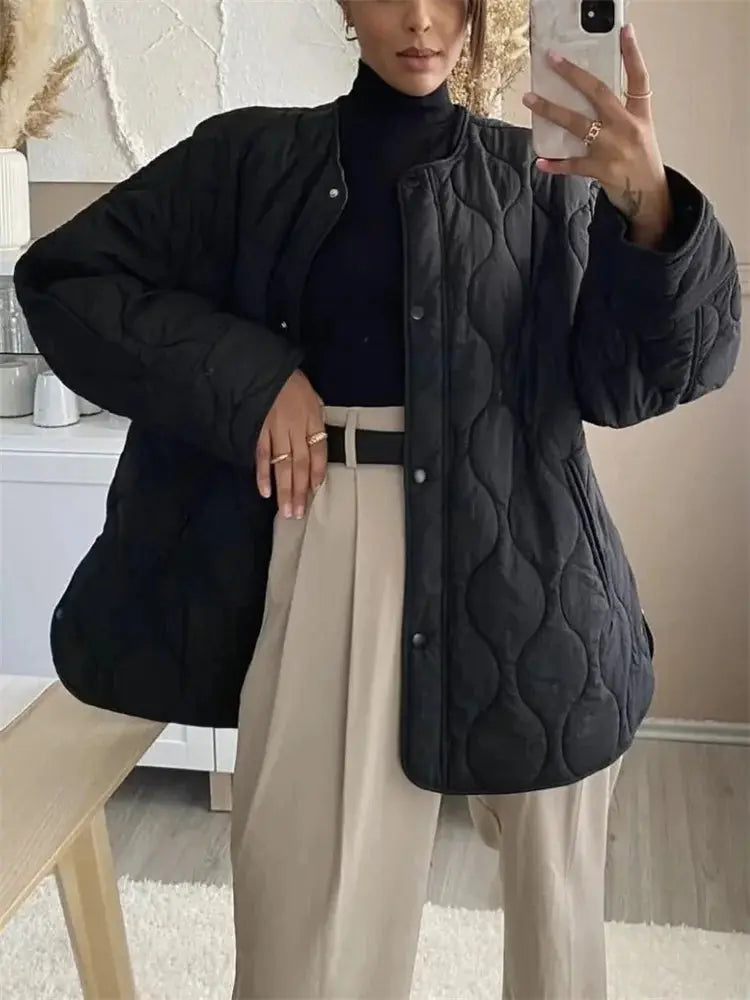 Weite Winterjacke mit kuscheliger Wärme für Damen Mivona
