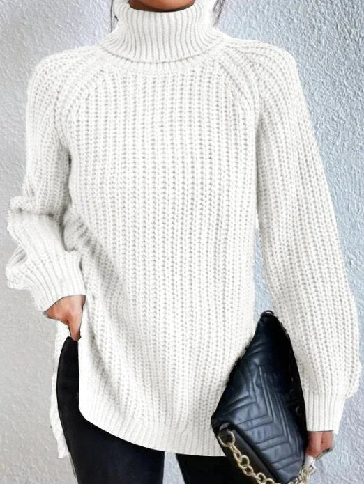 Raffinierter Rollkragen-Strickpullover Für Frauen Mivona