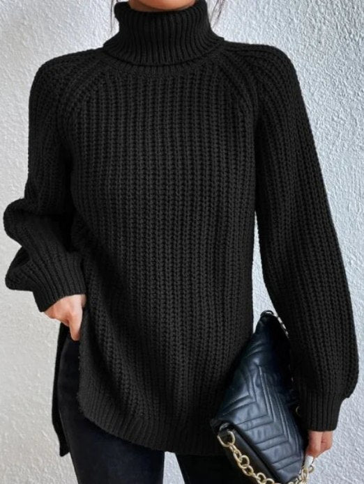 Raffinierter Rollkragen-Strickpullover Für Frauen Mivona