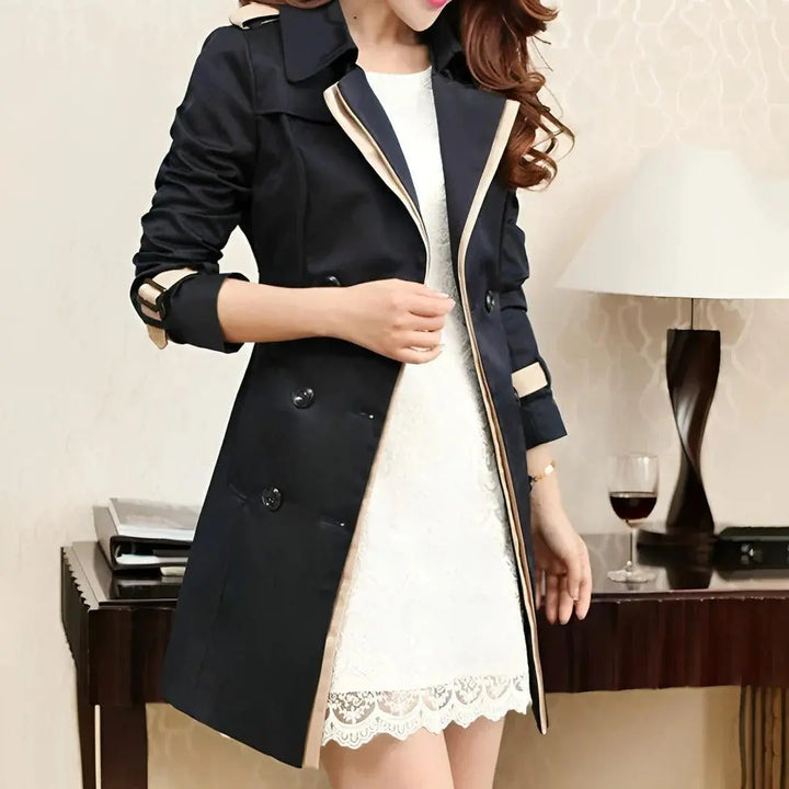 Eleganter und robuster Trenchcoat mit klassischem Design für Damen Mivona