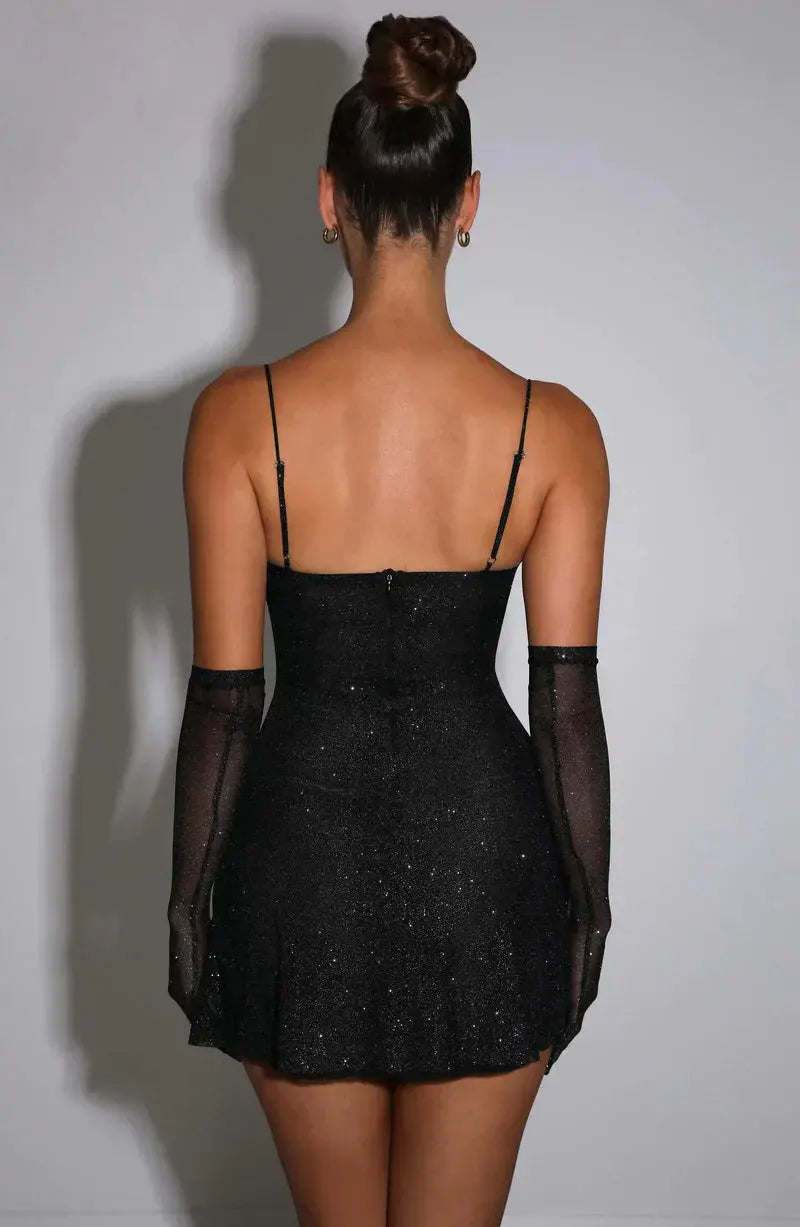 Funkelndes Minikleid mit glamourösem Akzent für Damen Mivona